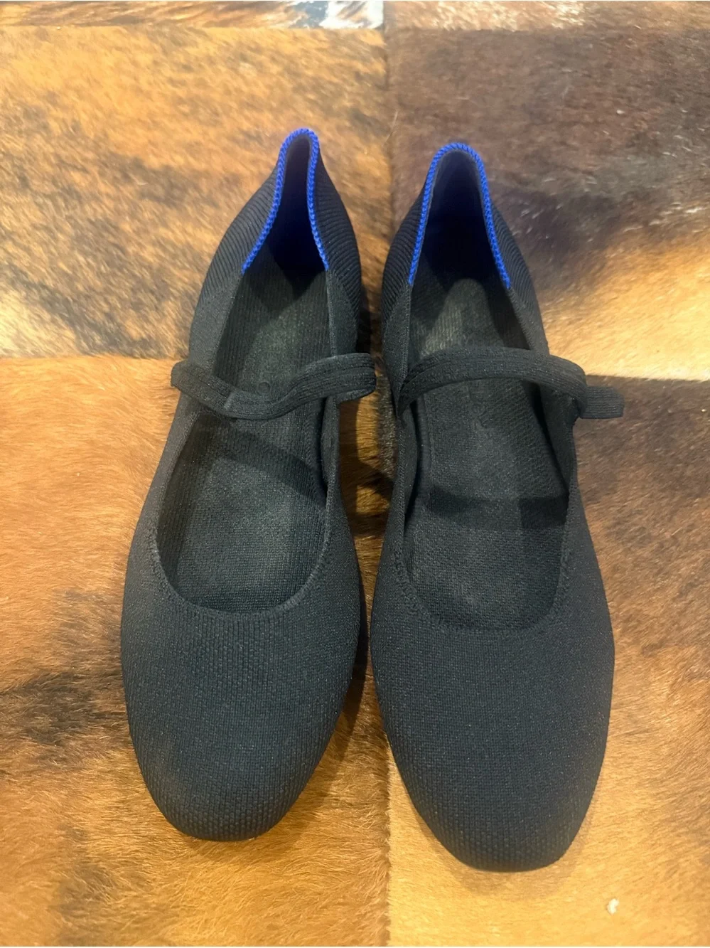 Rothy’s Square Toe Mary Jane Flats - Black